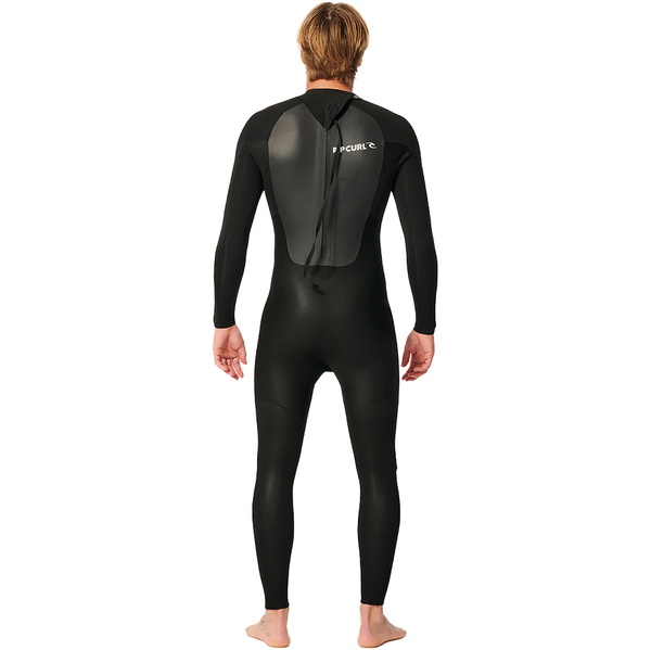 2026 Rip Curl Mens Omega 4/3mm Back Zip Wetsuit 15HMFS - Black